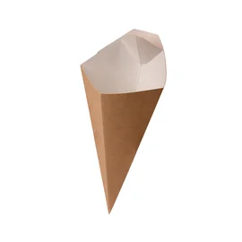 Упаковка (DoEco, CONE L, крафт, 115/200 мм, 20 шт/упак, 24 упак/кор)