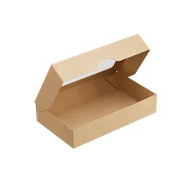 Контейнер (1ЕА, OneBox 1000/b, с крышкой, крафт, 1000 мл, 120/200/40 мм, 25 шт/упак, 10 упак/кор, OB1000/b)