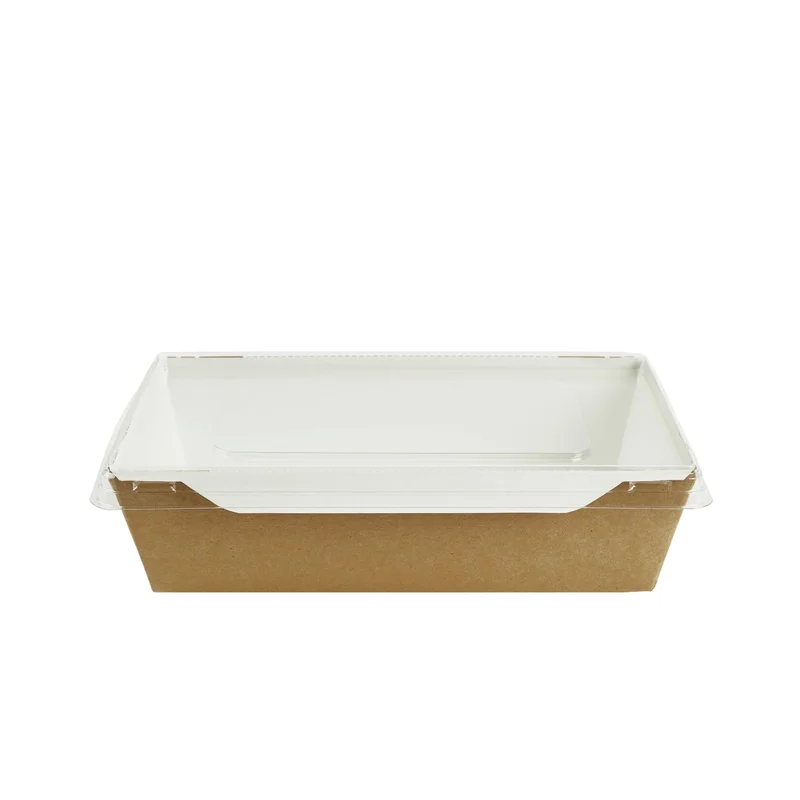 Крышка (DoEco, пластик, OpSalad 1000, прозрачный цвет, 234/174/13.5 мм, 50 шт/упак, 6 упак/кор)