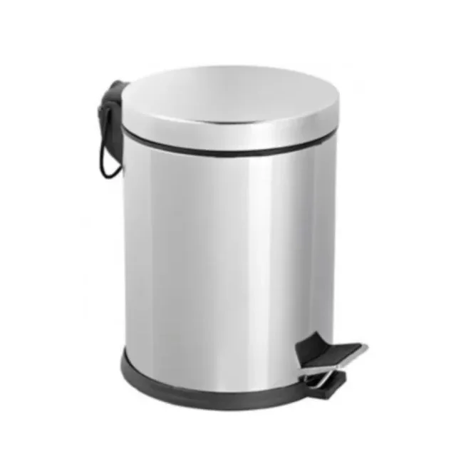 Контейнер для мусора (металл, педаль, 12 л, 6 шт/кор, KAG101)