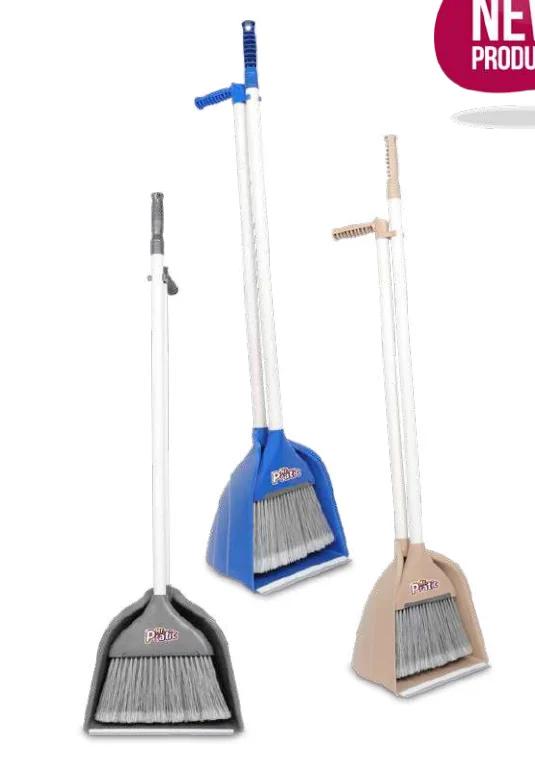 Набор для уборки (совок+щетка, высокая ручка, MR158, (набор Ленивка))