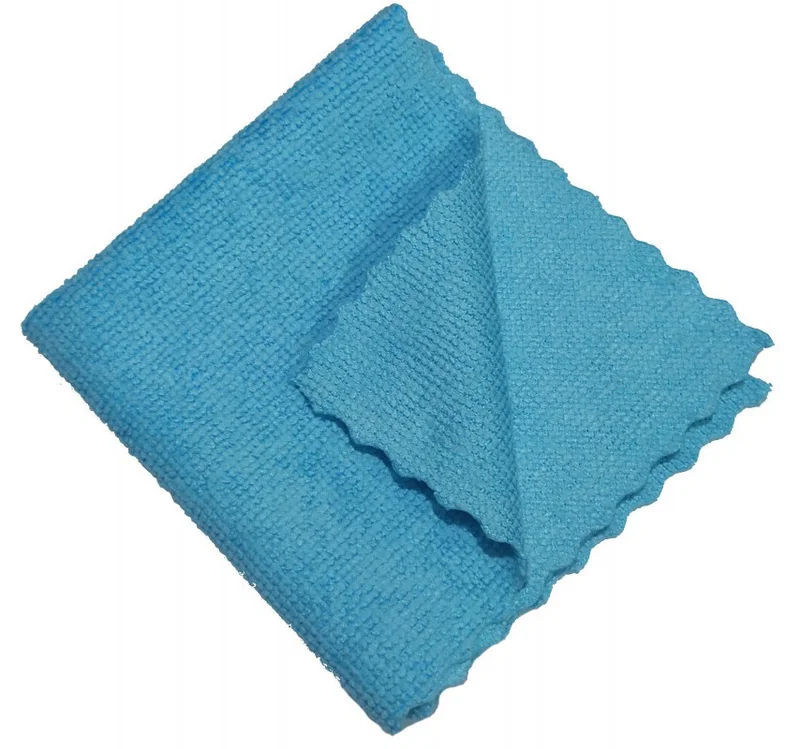 Салфетки (микрофибра, 29*29 см, 200 гр/м2, синий цвет, 400 шт/кор, махра)