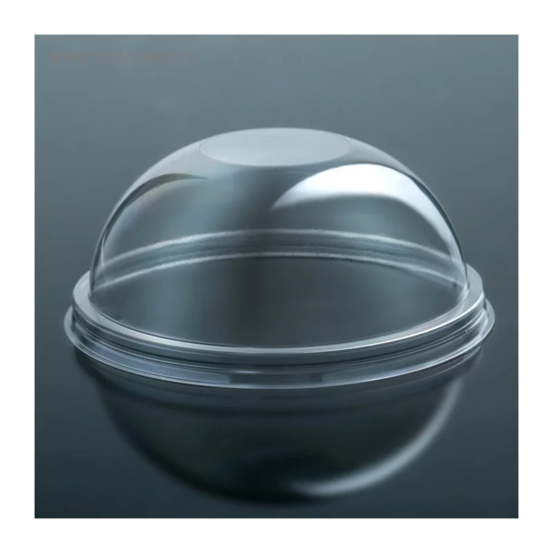 Крышка (Упакс-Юнити, для стаканов ПЭТ, прозрачный цвет, D-95 мм, купольная без отверстия, 50 шт/упак, 20 упак/кор)