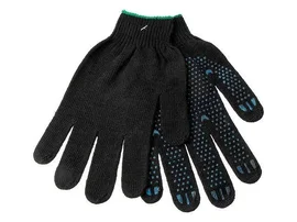 Перчатки Х/Б (с ПВХ, 5 нитей, 10 класс 5/132, черный цвет, 400 шт/упак)