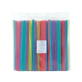 Трубочки (прямые, 8*240 мм, цветные (ассорти), AVIORA, 250 шт/упак, 24 упак/кор, (401-001))