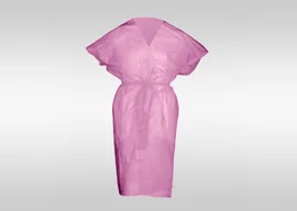 Халат (нетканый, спанбонд, без рукавов, Кимоно, плотность 30 г/м2, розовый цвет, 10 шт/упак, 7 упак/кор)