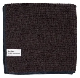 Салфетки (микрофибра, 40*40 см, 220 гр/м2, черный цвет, Optiline, 50 шт/упак)