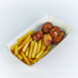 Упаковка (DoEco, TRAY 800, 220/115/42 мм, крафт, 50 шт/упак, 8 упак/кор, с ламинацией)