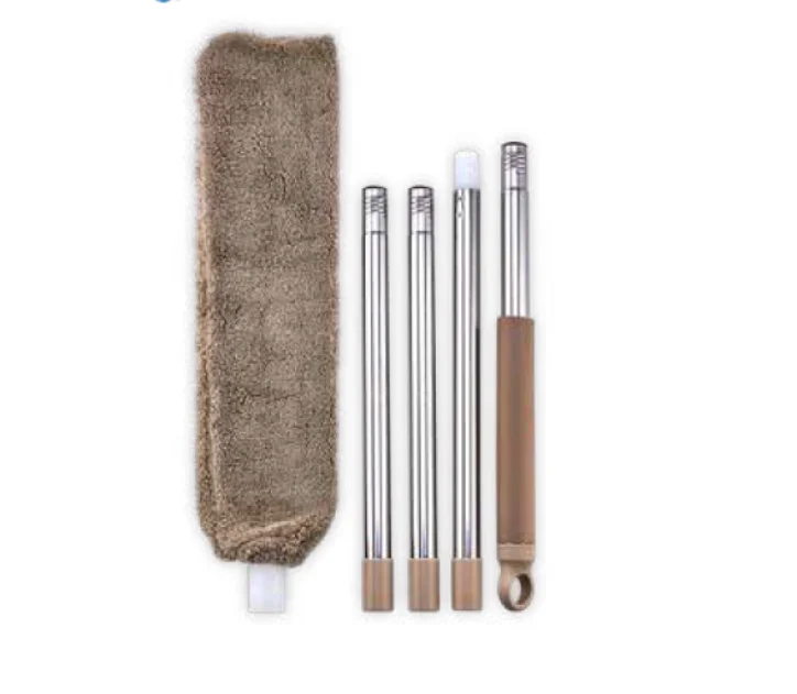 Швабра-щетка (гибкая, для уборки пыли, насадка микрофибра, MR219)