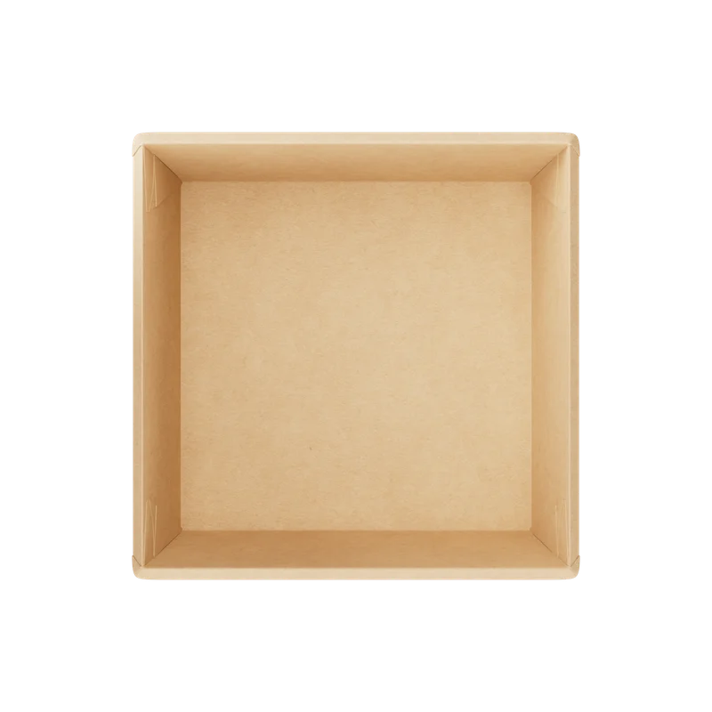 Контейнер (1ЕА, OneClick bottom 1250/b, без крышки, крафт, 1250 мл, 165/165*145/145*65 мм, 50 шт/упак, 6 упак/кор, OCbot1250/b)