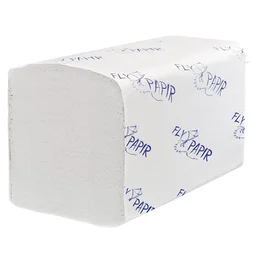 Полотенца бумажные (Torus, V-сложение, FlyPapir Comfort, 1-сл, отбелен.макул., белый цвет, 400 листов/упак, 20 упак/кор, 261040/205-С)