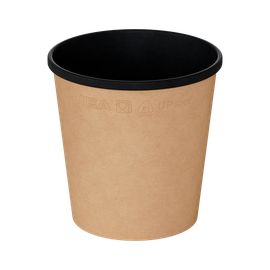 Контейнер (1ЕА, OneBowl UP bottom 520, без крышки, черный цвет, 520 мл, 75/102*104, 25 шт/упак, 22 упак/кор, OBbot520bl)