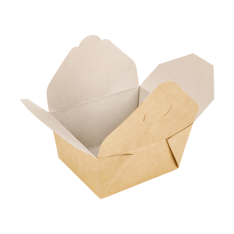 Упаковка (DoEco, FOLD BOX 900, крафт, 150/115/70 мм, 40 шт/упак, 6 упак/кор)