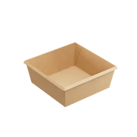 Контейнер (1ЕА, OneClick bottom 1250/b, без крышки, крафт, 1250 мл, 165/165*145/145*65 мм, 50 шт/упак, 6 упак/кор, OCbot1250/b)