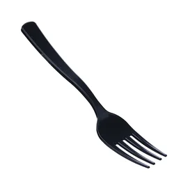 Вилки (ПРЕМИУМ, полистирол, столовые, ЧЕРНЫЙ цвет, 50 шт/упак, 50 упак/кор, СП006Ч/ком50)
