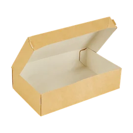 Упаковка (DoEco, CAKE 1900, крафт, 230/140/60 мм, 25 шт/упак, 12 упак/кор, с ламинацией)