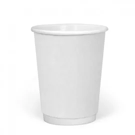 Стакан бумажный (ThermoCup, одноразовый, 2 сл., белый матовый, без печати, 250/285 мл, 20 шт/упак, 20 упак/кор, 220090)