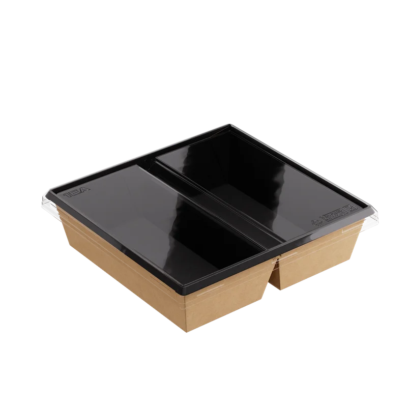 Крышка (1ЕА, пластик, OneClick lid 1200DB/0, прозрачный цвет, 2 секции, 190*200*0 мм, 20 шт/упак, 9 упак/кор, OClid1200DB/0)