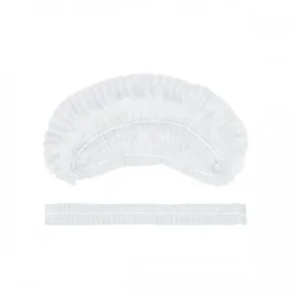 Шапочка (из нетканого материала с одной резинкой, Шарлотта, белый цвет, 100 шт/упак, 10 упак/кор)