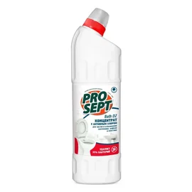 Средство (для сантехники, PROSEPT, Bath-DZ, 1 л, 12 шт/упак, с активным хлором, концентрат (108-1))