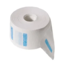 Воротнички бумажные (SAF&TY, белые, на картонной втулке, 6,5х32,5 см,  с перфорацией, на липучке, 5 рул/упак, 12 упак/кор)