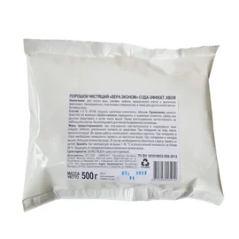 Средство (порошок чистящий, Вера Эконом, Сода-эффект, Хвоя, 500 гр, ПАКЕТ)